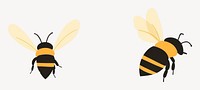 Bee illustration background insect vector