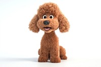 Poodle dog illustration cartoon animal.