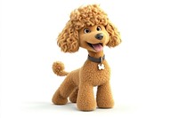 Poodle dog illustration character cartoon.