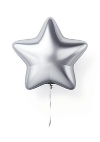 Star balloon silver celebration inflatable decoration.