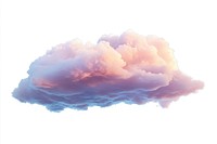 Cloud sky pastel illustration.