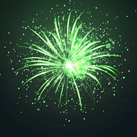 Green bright firework fireworks celebration night.