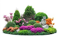 Garden flower landscape colorful.