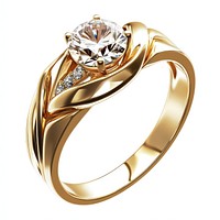 A gold ring with a white diamond accessories accessory jewelry.