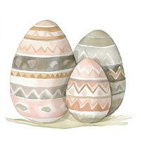 Easter eggs illustration watercolor colors.