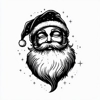 Christmas santa claus art illustration vintage.