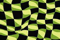 Funky checkers pattern green black camouflage.