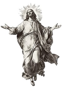 Illustration of Jesus illustrated ascension religious.