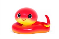 Red snake character cartoon cute illustration.