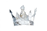 Silver crown abstract art illustration.