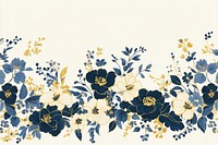 Vintage floral ornament border graphics pattern gold.