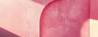 Pink grainy gradient abstract shape on pastel pink background architecture shapes wall.