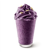 A blueberry smoothie beverage dessert drink.