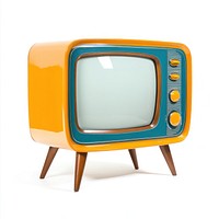 Television electronics orange retro.