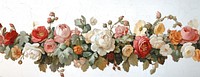 Floral borders art painting flowers.