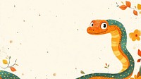 Chinese new year frame snake illustration animal.