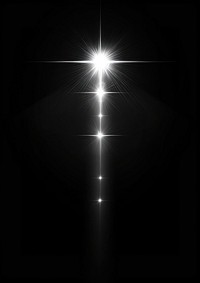 A vector glowing light effect lighting star dark.