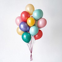 Colorful balloons birthday party event.