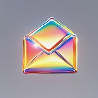 A glass open mail sign icon style illustration accessories.