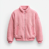 Fleece jacket fleece clothing pink.