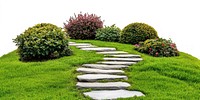 English sand stone garden path landscape nature.