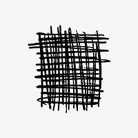 Abstract black grid pattern illustration