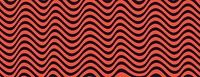 Wavy pattern background with black and orange colors. The background features bold orange and black stripes creating a dynamic texture. Psychedelic pattern background vector. Red background.