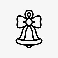 Christmas holiday bell icon.