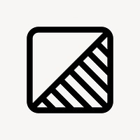 Minimalist geometric striped icon