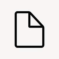 Minimalist document icon design