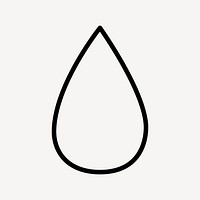 Minimalist droplet line art