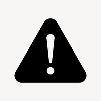 Warning symbol caution alert, UI icon