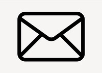 Simple envelope design, UI icon vector