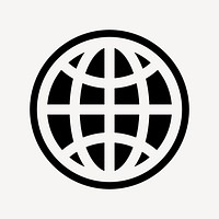 Global connectivity symbol illustration, UI icon