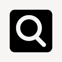 Minimal search design, UI icon vector