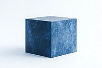 Cubic podium blue art minimalist letterbox.