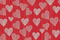 Seamless geometric pattern hearts illustration background.