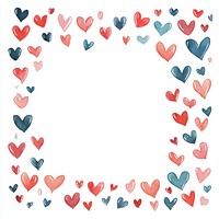 Mini hearts frame illustration valentine's decorative.