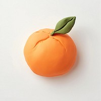 Pastel orange fruit clay grapefruit.