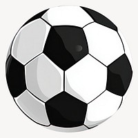 Black and white football illustration soccer sports vector