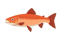 Salmon fish illustration animal.