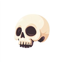 Skull illustration art minimalist.