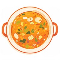 Indian curry illustration dish food.