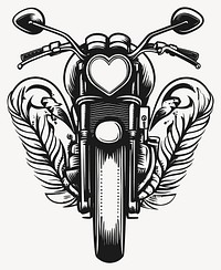 Vintage motercycle art illustration motorcycle vector