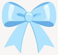 Blue bow ribbon illustration accessories decorative vector