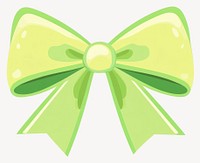 Green bow ribbon illustration accessories accessory vector