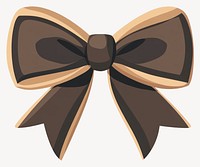 Dark bow ribbon illustration accessories decorative vector