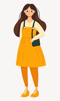 Woman dress illustration casual vector