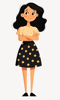 Woman dress illustration character vector