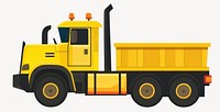 Truck illustration construction vehicle vector